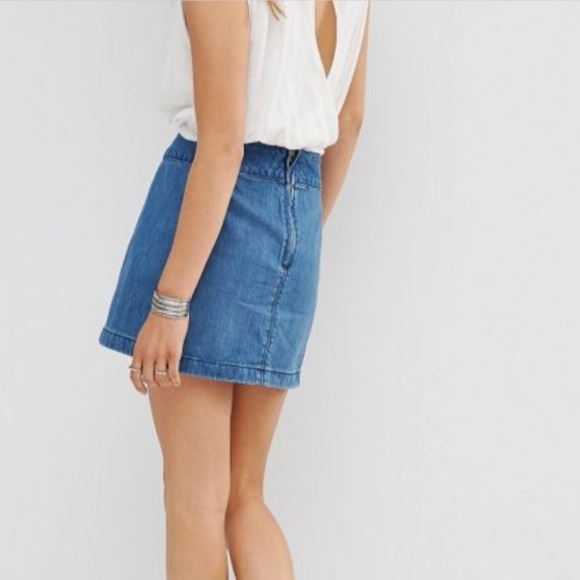 FREE PEOPLE Zip to it Skirt - Picture 3 of 7